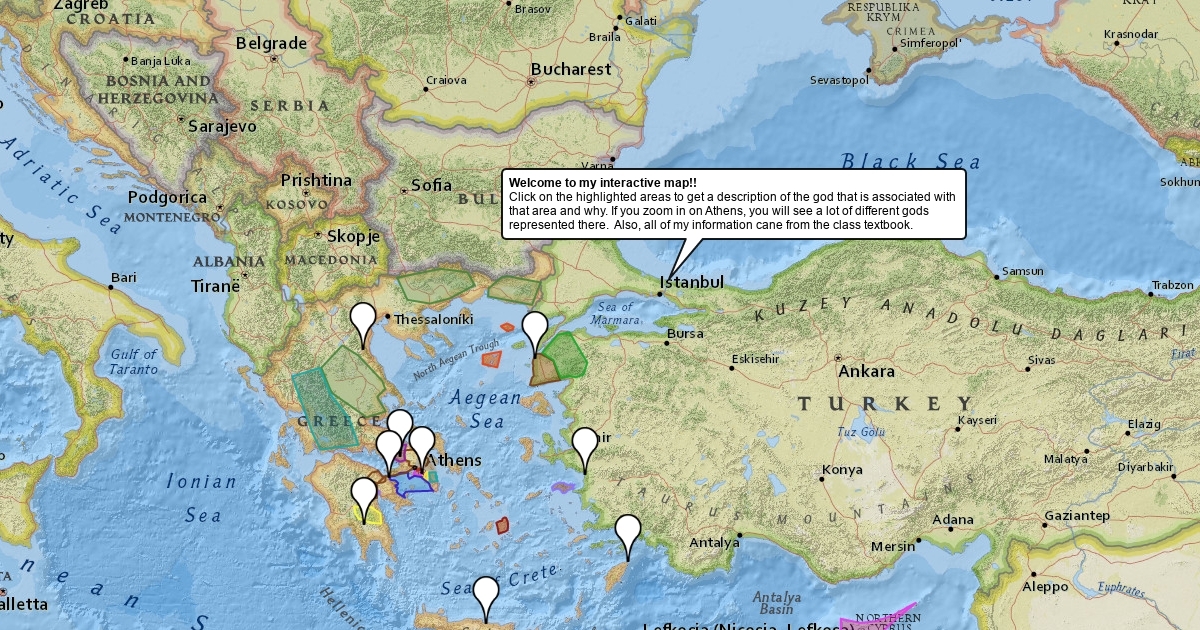 Ancient Greece Interactive Map : Scribble Maps