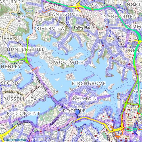 Sydney Speed Limits Scribble Maps
