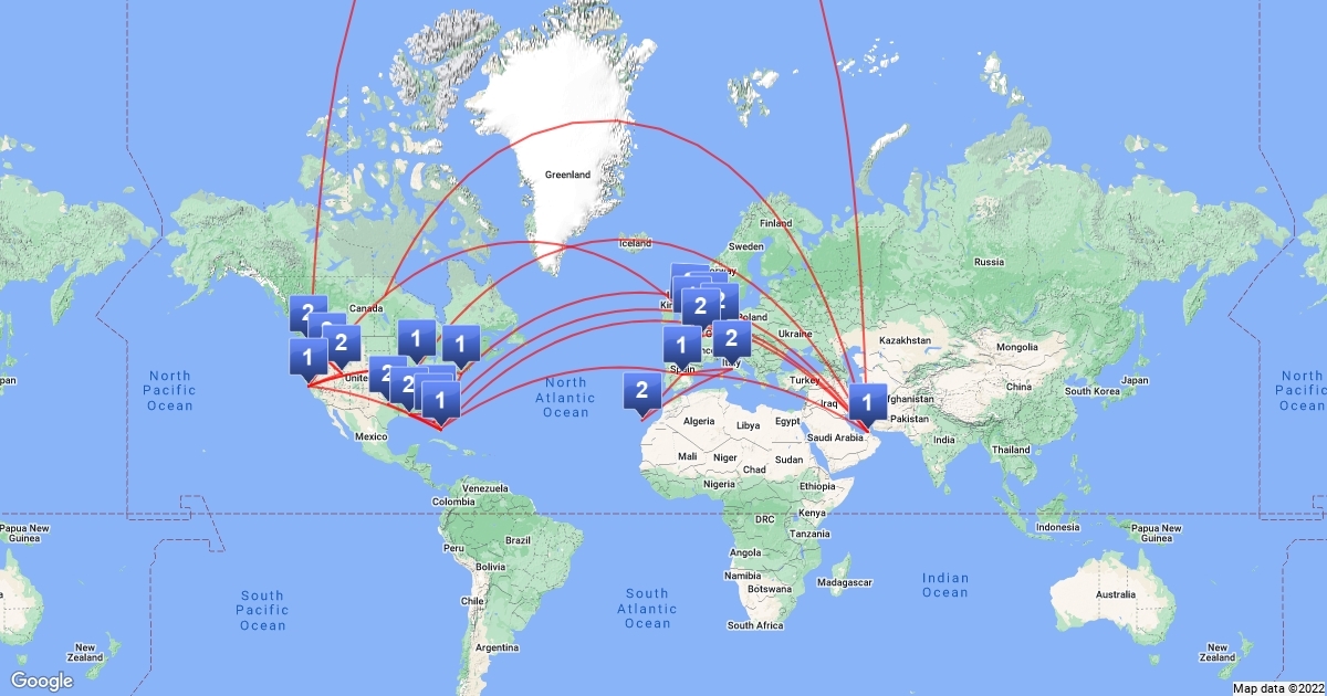 Tui Route Map