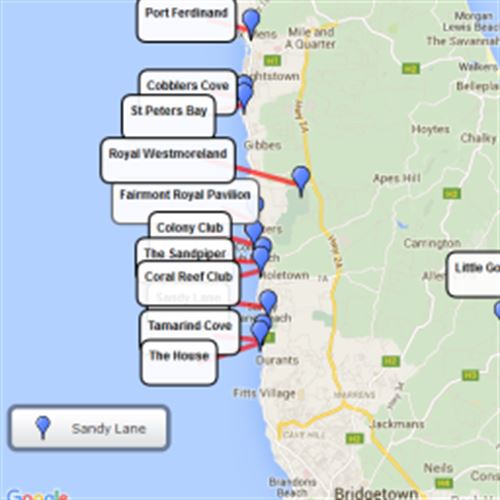 Barbados Scribble Maps