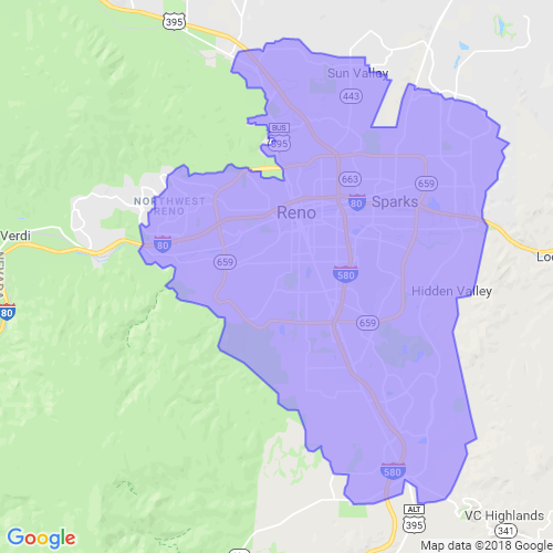Postmates Delivery Area Map Reno