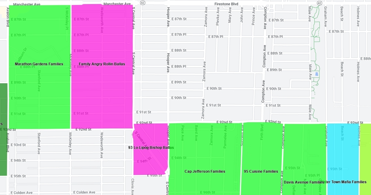 Los Santos Gangs : Scribble Maps