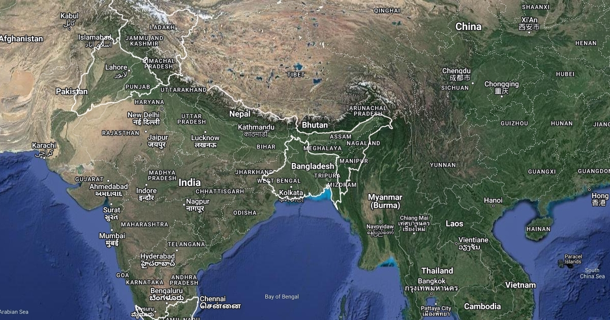 New Countries of Indian Sub Continent : Scribble Maps