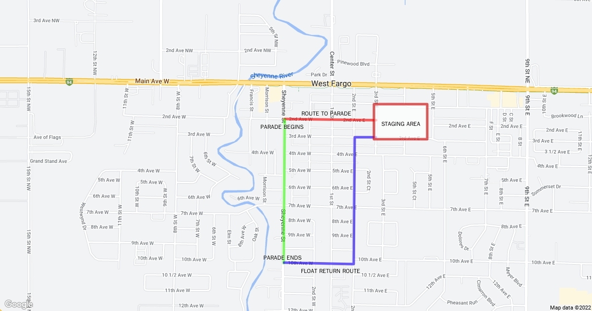 West Fest Parade Route Scribble Maps