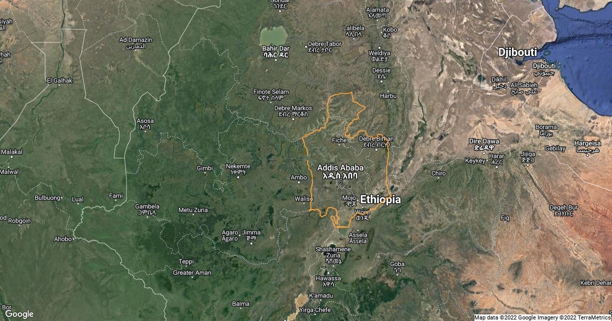 Map Of Tulama Oromo : Scribble Maps