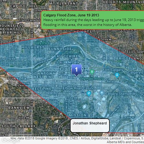 Calgary Flood 2013 Map Calgary Flood Map : Scribble Maps