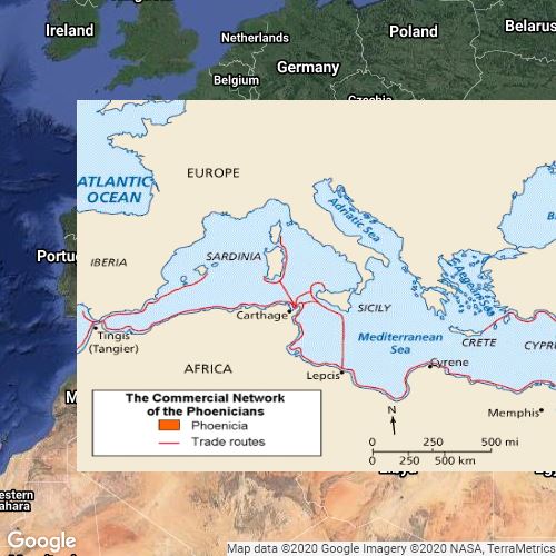 Phonecian Trade Rout : Scribble Maps