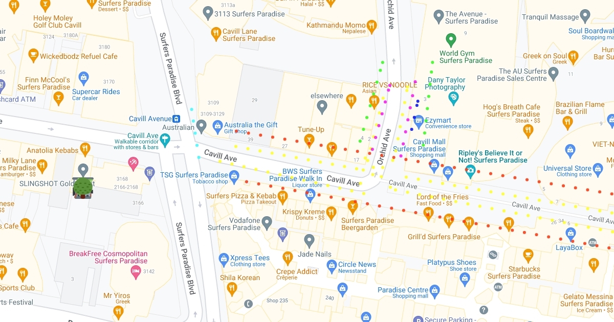 Map Of Cavill Avenue : Scribble Maps